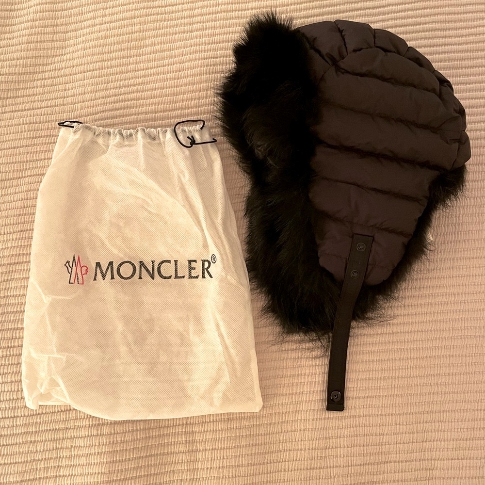 Moncler Fur Trapper Aviator Hat
